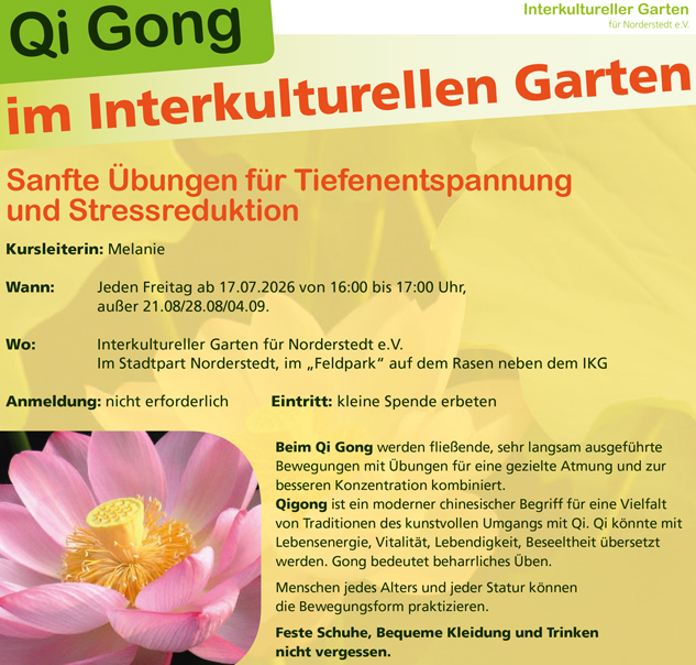 QiGong im Interkulturellen Garten